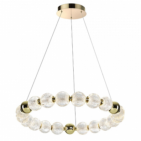 Подвесной светодиодный светильник 60W 4000K 5008/60L золото Crystal Odeon Light