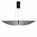 Подвесная люстра 27*150 см, 2*LED, 60W, 4000K, Favourite Vingar 4381-2P, чернный матовый