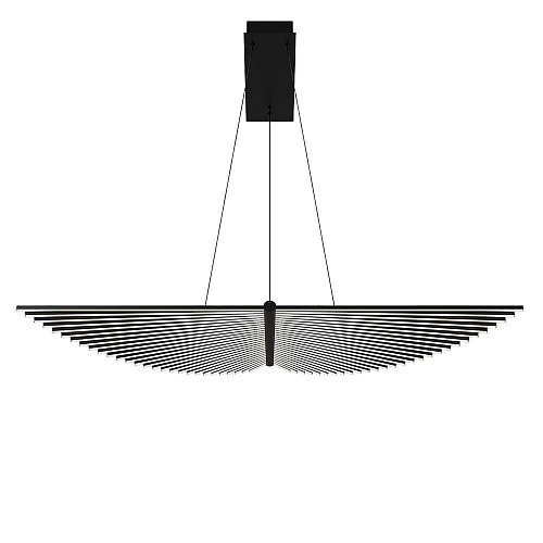 Подвесная люстра 27*150 см, 2*LED, 60W, 4000K, Favourite Vingar 4381-2P, чернный матовый