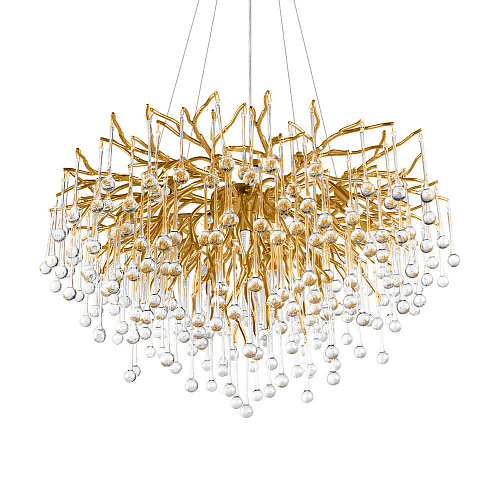 Подвесная люстра 15*G9 10377/800 золото Drops LOFT IT