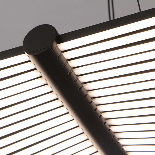Подвесная люстра 27*150 см, 2*LED, 60W, 4000K, Favourite Vingar 4381-2P, чернный матовый