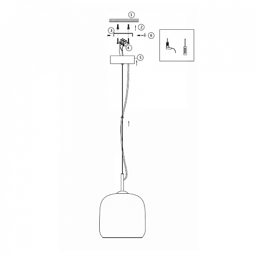 Светильник подвесной Maytoni LED Madmen MOD128PL-L6AM, 6W LED, 3000K, диаметр 23 см, бронза
