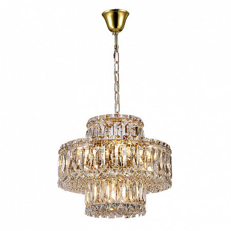 Подвесная люстра Newport 8458+3/C gold
