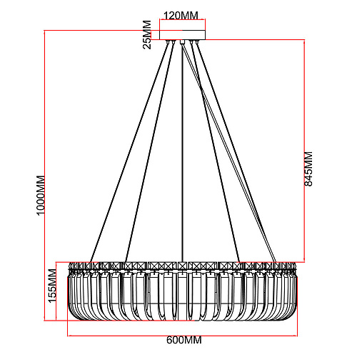 Подвесная люстра 10*G9 A1071SP-10PB медь Mayotte Arte Lamp