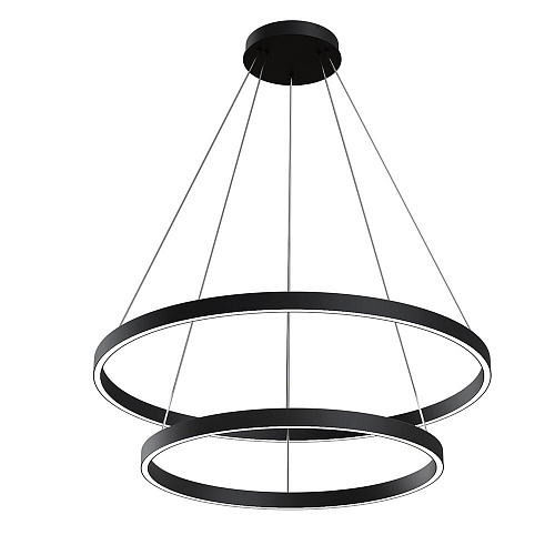 Подвесной светодиодный светильник 83W 3000К/4000К MOD058PL-L74BK чёрный Rim Maytoni