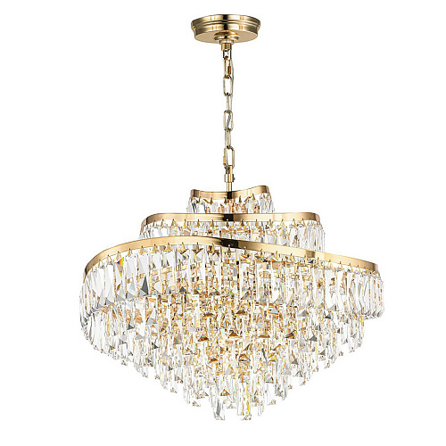 Подвесная хрустальная люстра 12*Е14 5073/12 золото Wayta Odeon Light