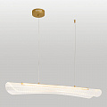 Линейно-подвесной светильник 102*35-150 см, 1*LED, 18W, 4000K, Lussole Calvert LSP-7368, матовое золото