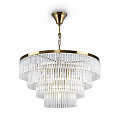Люстра подвесная Maytoni Colonne MOD093PL-13BS, диаметр 59 см, латунь