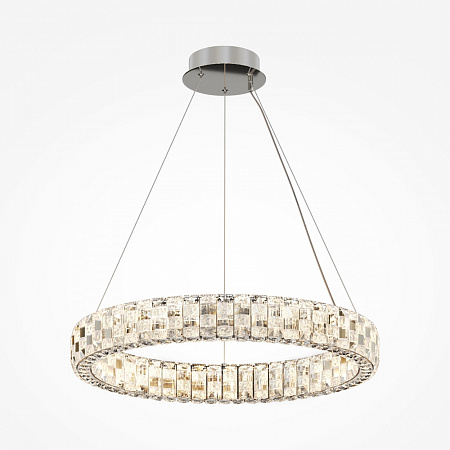 Подвесной светодиодный светильник 30W 3000K MOD335PL-L30CH3K прозрачный/хром Castello Modern Maytoni