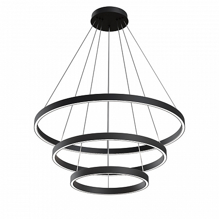 Подвесной светодиодный светильник 107W 3000К/4000К MOD058PL-L100BK чёрный Rim Maytoni