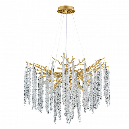 Подвесной светильник 8*G9 3133/01 SP-8 золото Salice Divinare