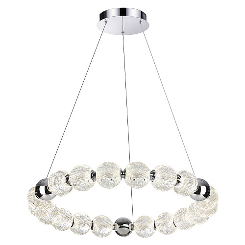 Подвесной светодиодный светильник 60W 4000K 5007/60L хром Crystal Odeon Light
