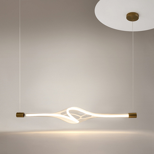 Подвесной светодиодный светильник 23W 3000K MOD290PL-L23BS3K латунь Loop Modern Maytoni