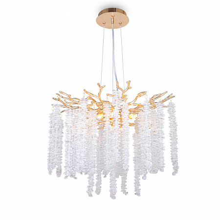 Подвесной светильник 6*G9 FR1010PL-06G золото Mineral Crystal Freya