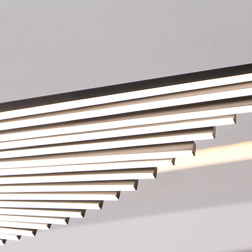 Подвесная люстра 27*150 см, 2*LED, 60W, 4000K, Favourite Vingar 4381-2P, чернный матовый