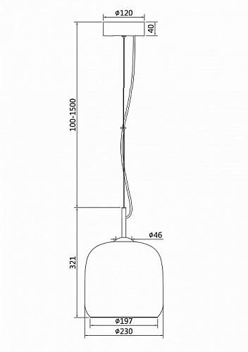 Светильник подвесной Maytoni LED Madmen MOD128PL-L6AM, 6W LED, 3000K, диаметр 23 см, бронза