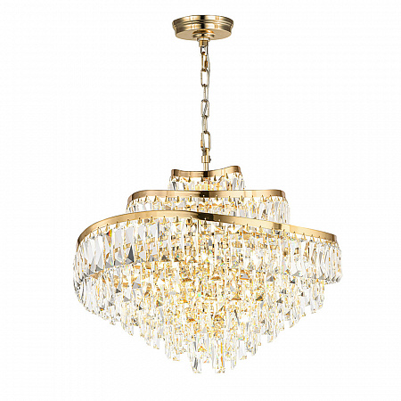 Подвесная хрустальная люстра 12*Е14 5073/12 золото Wayta Odeon Light