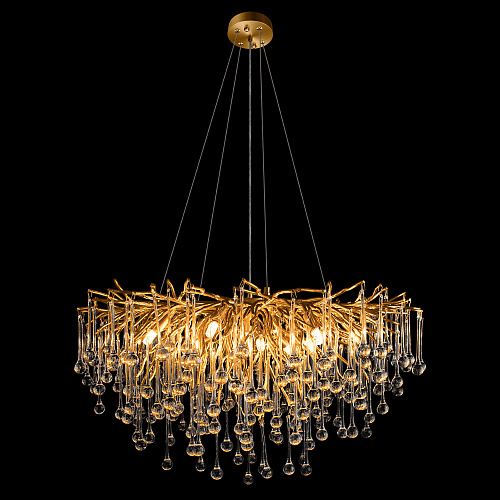 Подвесная люстра 15*G9 10377/800 золото Drops LOFT IT