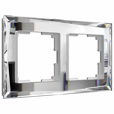 Рамка из стекла на 2 поста Diamant зеркальный W0021220