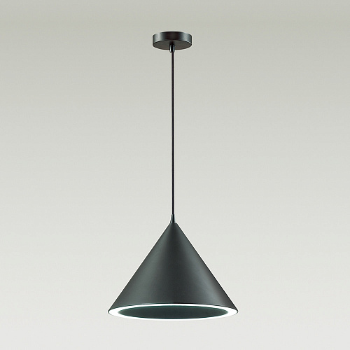 Подвесной светодиодный светильник Lumion Lenny 3724/24L Черный, диаметр 32 см