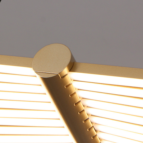 Подвесная люстра 27*150 см, 2*LED, 60W, 4000K, Favourite Vingar 4380-2P, золотой матовый