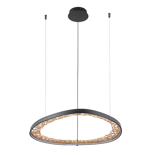 Подвесной светодиодный светильник 46W 4000К A1847SP-46BK чёрный Cinta Arte Lamp