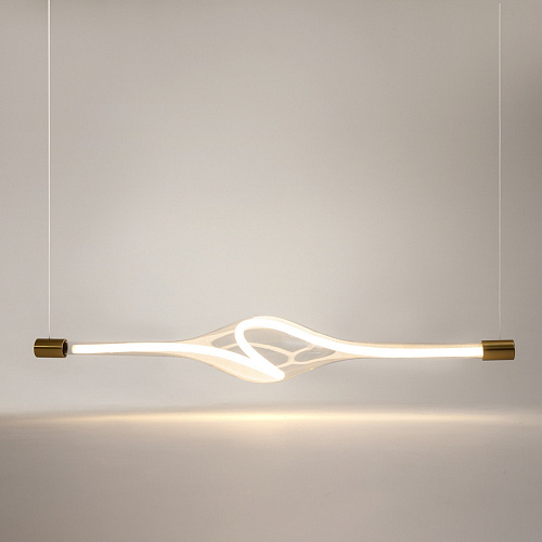 Подвесной светодиодный светильник 23W 3000K MOD290PL-L23BS3K латунь Loop Modern Maytoni