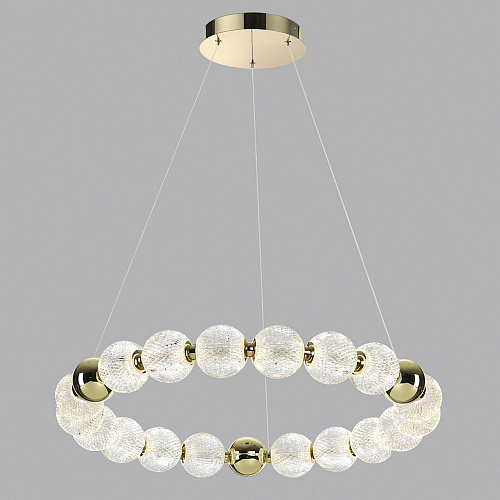 Подвесной светодиодный светильник 60W 4000K 5008/60L золото Crystal Odeon Light