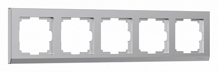 Рамка Серебряный на 5 постов Werkel W0051806