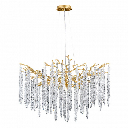 Подвесной светильник 10*G9 3133/01 SP-10 золото Salice Divinare