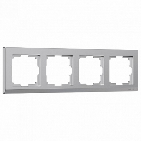 Рамка Серебряный на 4 поста Werkel Stark 2 W0041806