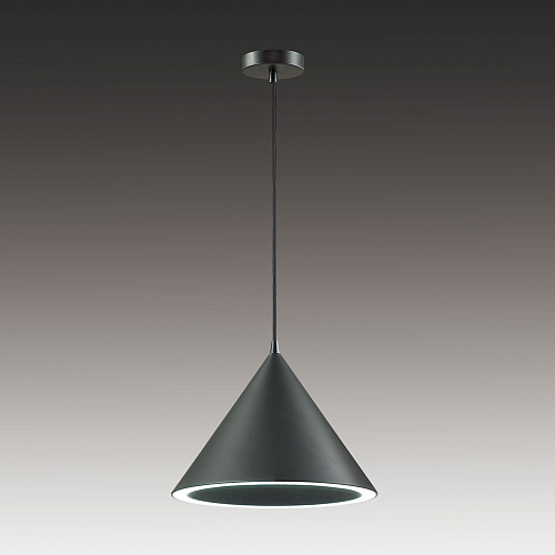 Подвесной светодиодный светильник Lumion Lenny 3724/24L Черный, диаметр 32 см
