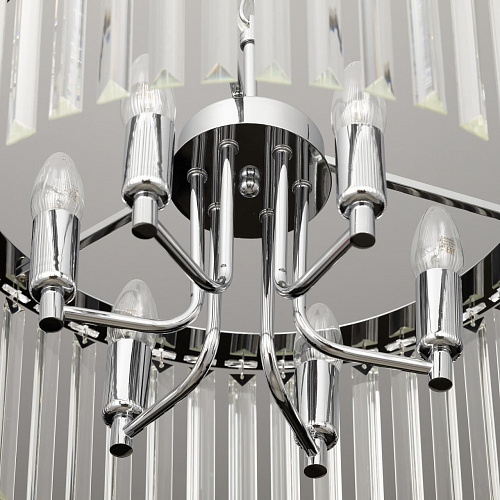 Хрустальная подвесная люстра 6*E14 CL306161 хром Джейн Citilux