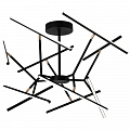 Люстра на штанге светодиодная Stilfort 4001/02/10P, 80W LED, 2800-6500K, черный