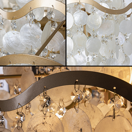 Подвесная люстра 9*Е14 A4065SP-9SG золото Pipirima Arte Lamp