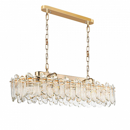 Подвесная хрустальная люстра 12*Е14 5069/12 золото Bullon Odeon Light