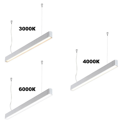 Светильник подвесной с переключателем цветовой температуры LED 28W 3000К/4000К/6000К 359404 белый Yeso Novotech
