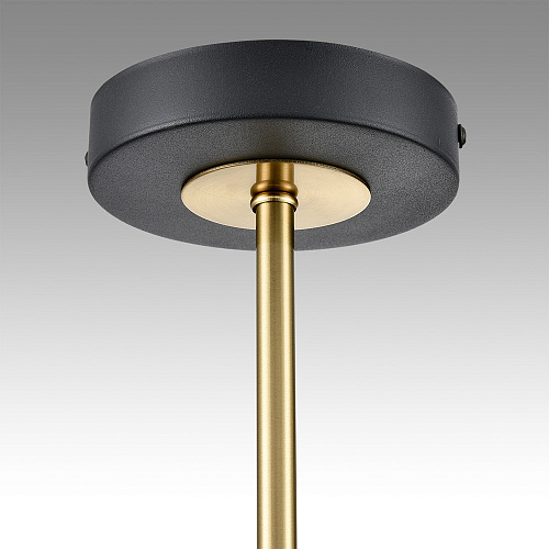 Люстра потолочная 8*GX53 8240/8C черный, латунь Comfi LANIKA Lumion