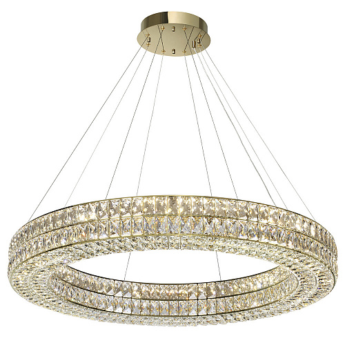 Хрустальная подвесная светодиодная люстра 98W 4000К 4926/98L золото Panta Odeon Light