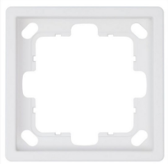 Рамка одинарная Jasmart FD, soft touch белый матовый FD1001PWM