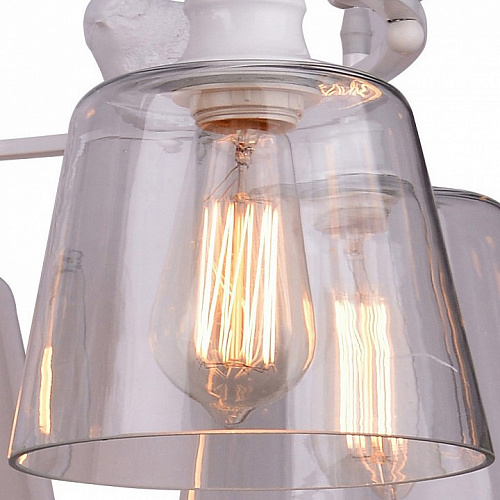 Люстра с птичками Arte Lamp PASSERO A4289LM-6WH, белый, диаметр 83 см