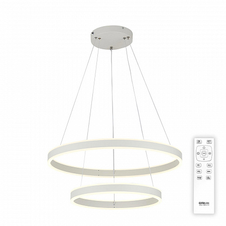 Светильник 60 см, 108W, 3000-5500K Citilux Дуэт CL719640 белый