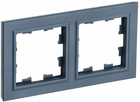 Рамка 2 поста РУ-2-БрМ маренго BRITE BR-M22-K35 IEK