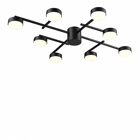 Люстра потолочная 8*GX53 8186/8C черный Comfi Dabra Lumion