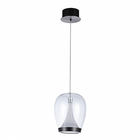 Подвесной светильник 15W 4000K 5875/09 SP-15 черный/прозрачный Campo Divinare
