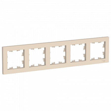Рамка 5 постов бежевый AtlasDesign ATN000205