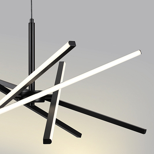 Подвесной светильник LED 60W 4000К 6563/60L чёрный Parker Lumion