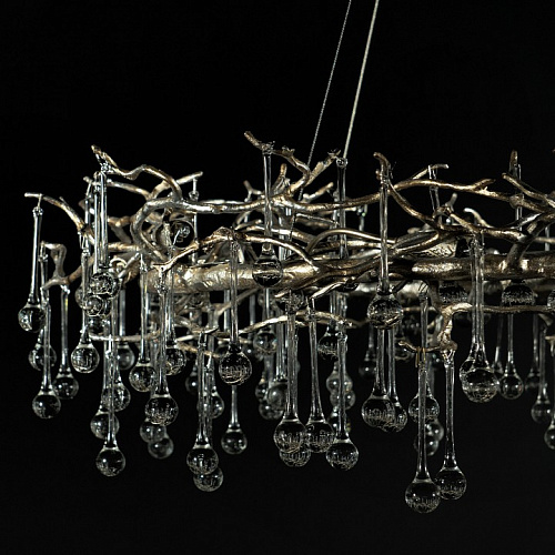 Люстра *100 см, 10*G9*W, Loft It 10068/1000 SG Bijout, Золото с серебром