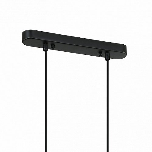 Подвесная люстра Favourite Traube 2361-6P, L980*W400*H300/1300, каркас черного цвета, серое зеркальное стекло