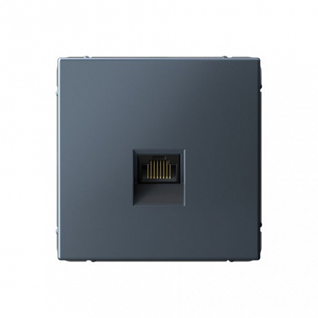 РОЗЕТКА компьютерная RJ45, кат. 5А , ArtGallery, цвет Грифель, GAL000783